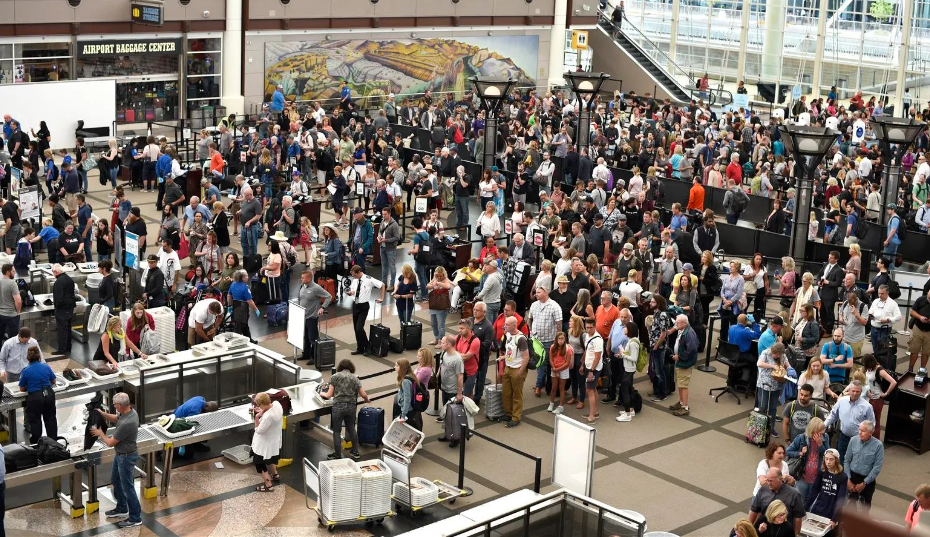 Long Security Line